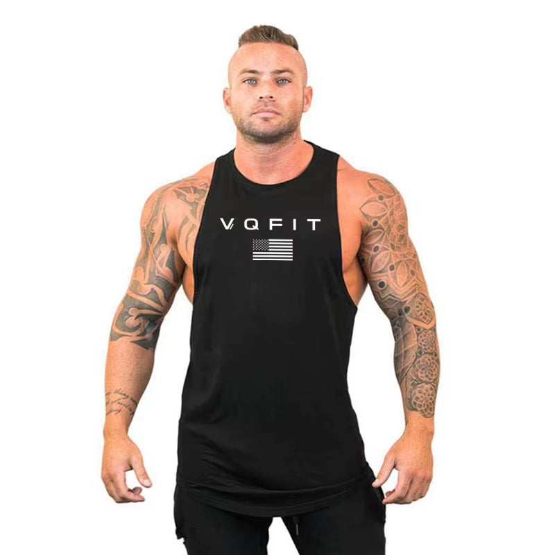 Mens Tank Tops Shirt Gym Tank Top Fitness Clothing Vest Sleeveless Cotton Man Canotte Bodybuilding Ropa Hombre Man Clothes Wear