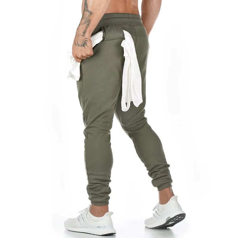 Men'S Fashion Knitting Fitness Cotton Sweatpants Outdoor Casual Gym Running Training Trousers Slacks Jogging Squats Trackpants