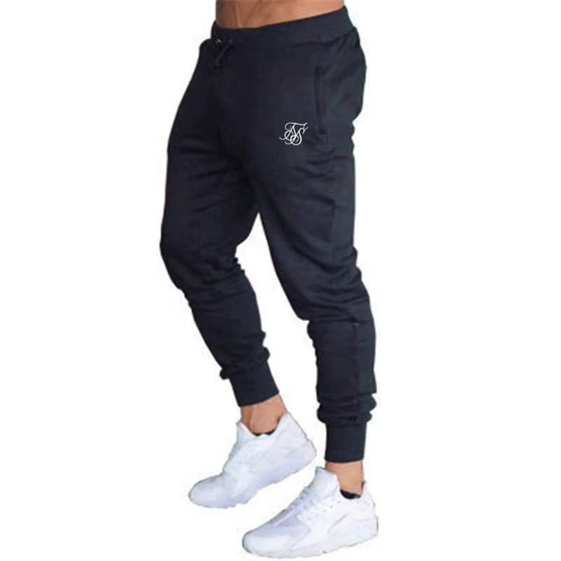 Men'S High-Quality Sik Silk Brand Polyester Trousers Fitness Casual Trousers Daily Training Fitness Casual Sports Jogging Pants
