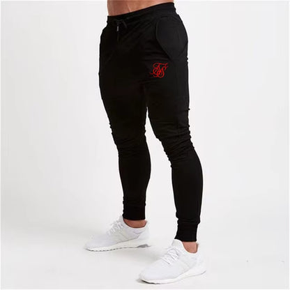Men'S High-Quality Sik Silk Brand Polyester Trousers Fitness Casual Trousers Daily Training Fitness Casual Sports Jogging Pants