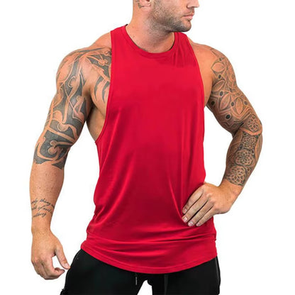 Mens Tank Tops Shirt Gym Tank Top Fitness Clothing Vest Sleeveless Cotton Man Canotte Bodybuilding Ropa Hombre Man Clothes Wear