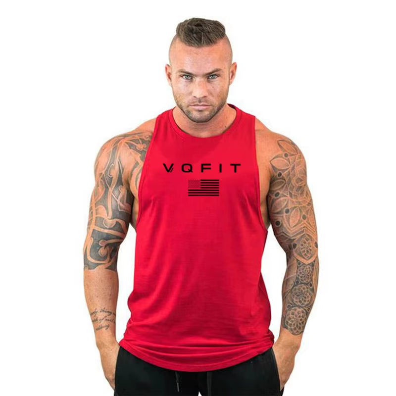 Mens Tank Tops Shirt Gym Tank Top Fitness Clothing Vest Sleeveless Cotton Man Canotte Bodybuilding Ropa Hombre Man Clothes Wear