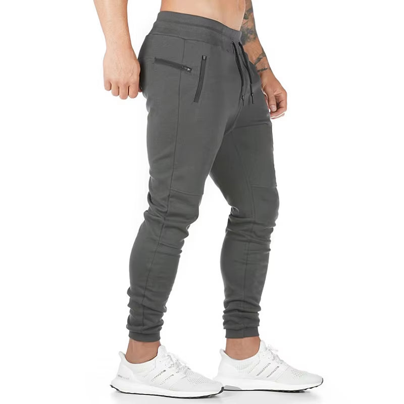 Men'S Fashion Knitting Fitness Cotton Sweatpants Outdoor Casual Gym Running Training Trousers Slacks Jogging Squats Trackpants