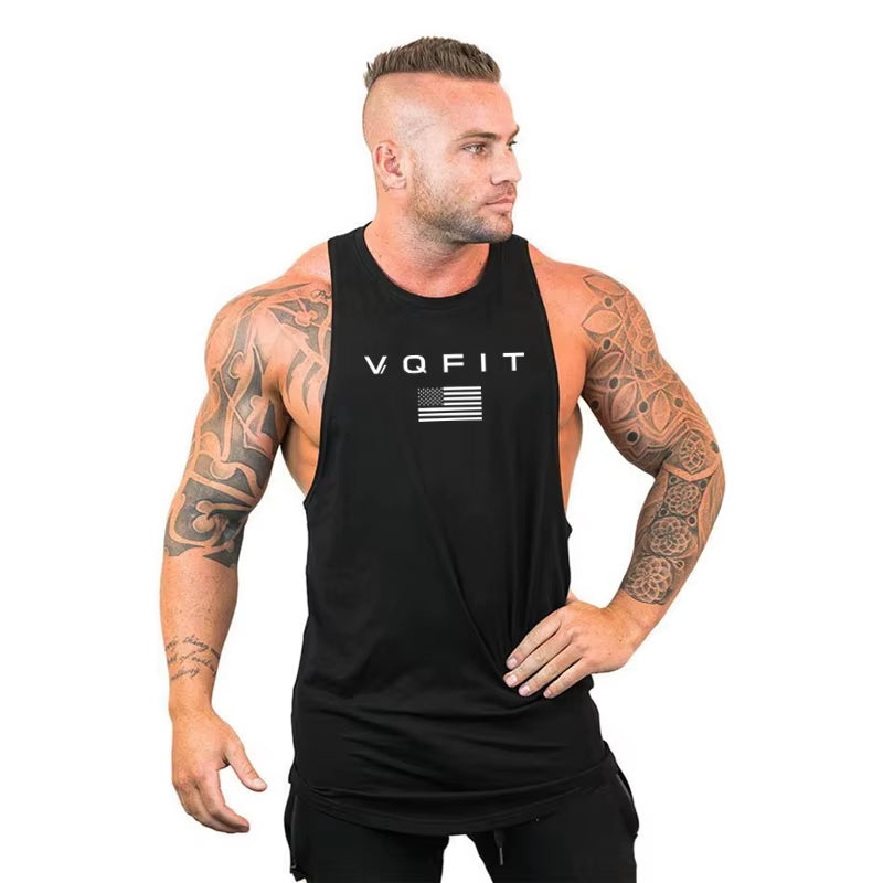 Mens Tank Tops Shirt Gym Tank Top Fitness Clothing Vest Sleeveless Cotton Man Canotte Bodybuilding Ropa Hombre Man Clothes Wear