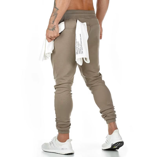 Men'S Fashion Knitting Fitness Cotton Sweatpants Outdoor Casual Gym Running Training Trousers Slacks Jogging Squats Trackpants