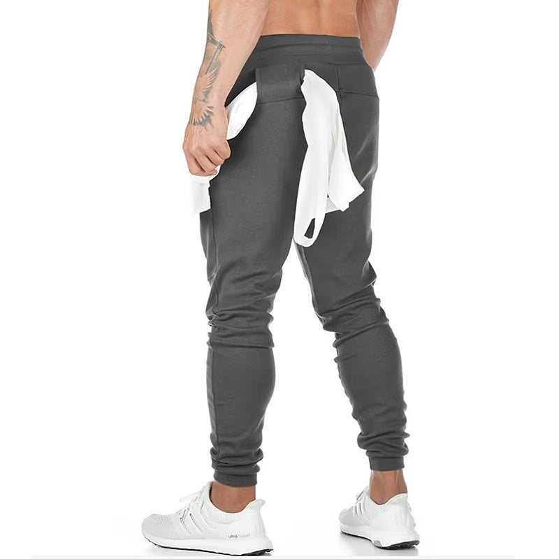 Men'S Fashion Knitting Fitness Cotton Sweatpants Outdoor Casual Gym Running Training Trousers Slacks Jogging Squats Trackpants