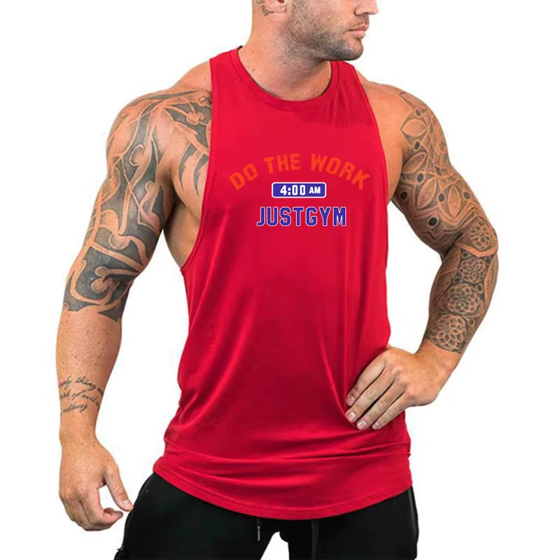 Mens Tank Tops Shirt Gym Tank Top Fitness Clothing Vest Sleeveless Cotton Man Canotte Bodybuilding Ropa Hombre Man Clothes Wear