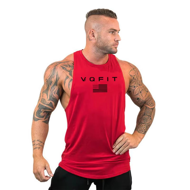 Mens Tank Tops Shirt Gym Tank Top Fitness Clothing Vest Sleeveless Cotton Man Canotte Bodybuilding Ropa Hombre Man Clothes Wear
