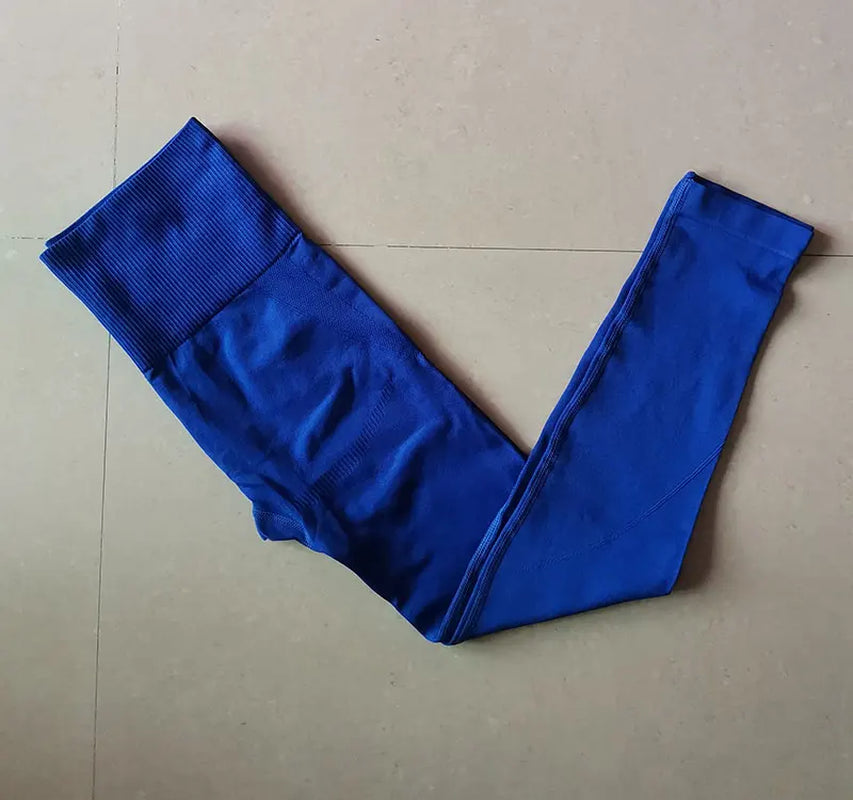 Seamless Sports Suit for Women, Yoga Set, Workout Clothes, Fitness Wear, Long Sleeve Crop Top, High Waist Leggings, Gym Clothing