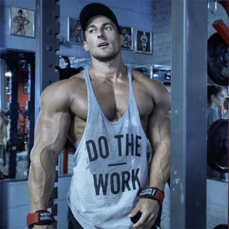 2022 Cotton Gyms Tank Tops Men Sleeveless Tanktops for Boys Bodybuilding Clothing Undershirt Fitness Stringer Vest