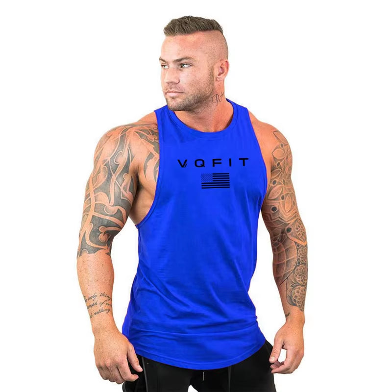 Mens Tank Tops Shirt Gym Tank Top Fitness Clothing Vest Sleeveless Cotton Man Canotte Bodybuilding Ropa Hombre Man Clothes Wear