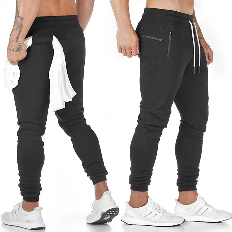 Men'S Fashion Knitting Fitness Cotton Sweatpants Outdoor Casual Gym Running Training Trousers Slacks Jogging Squats Trackpants