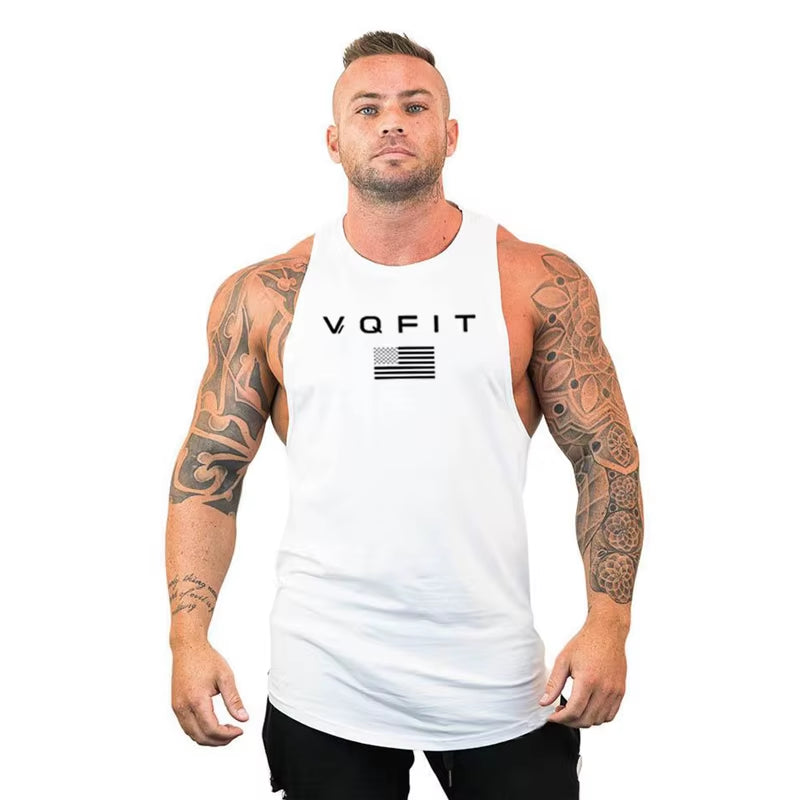 Mens Tank Tops Shirt Gym Tank Top Fitness Clothing Vest Sleeveless Cotton Man Canotte Bodybuilding Ropa Hombre Man Clothes Wear