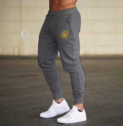 Men'S High-Quality Sik Silk Brand Polyester Trousers Fitness Casual Trousers Daily Training Fitness Casual Sports Jogging Pants