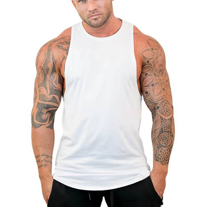 Mens Tank Tops Shirt Gym Tank Top Fitness Clothing Vest Sleeveless Cotton Man Canotte Bodybuilding Ropa Hombre Man Clothes Wear