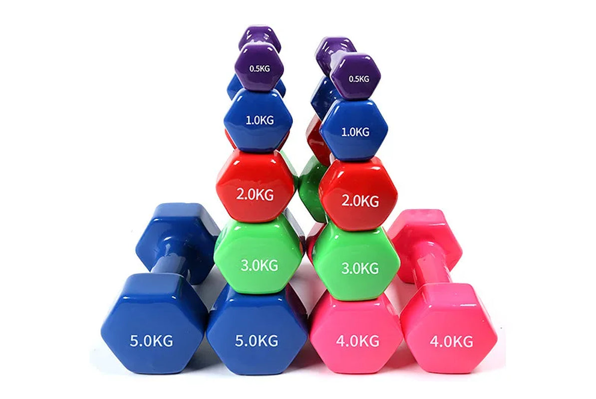 Fitness Dumbbell Set - Non-Slip Weights for Men and Women, Available in 2Kg, 2.5Kg, and 3Kg for Bodybuilding and Exercise, 2023 Edition