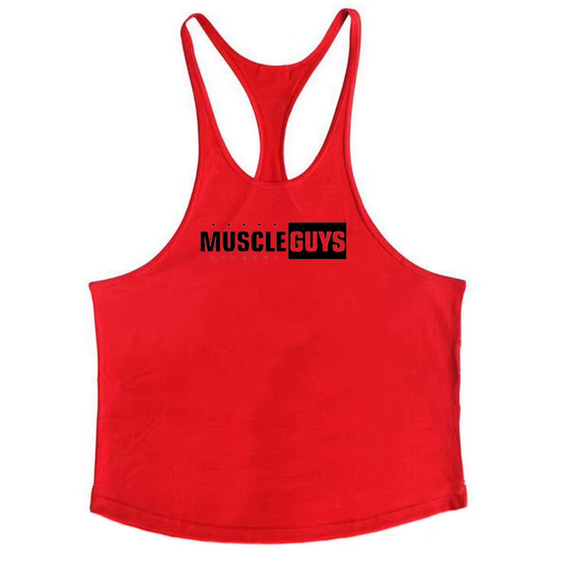 2022 Cotton Gyms Tank Tops Men Sleeveless Tanktops for Boys Bodybuilding Clothing Undershirt Fitness Stringer Vest
